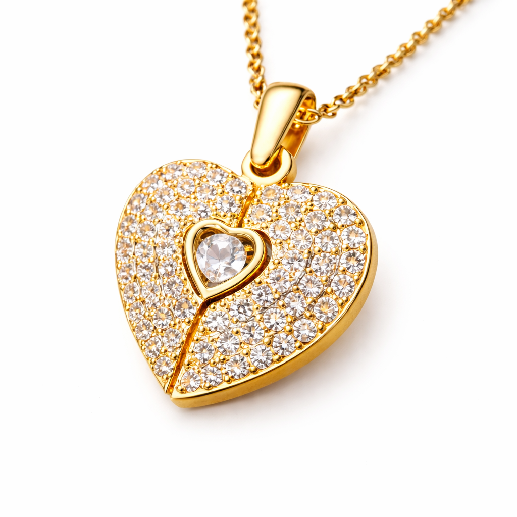 To My Daughter - Heart Locket Necklace