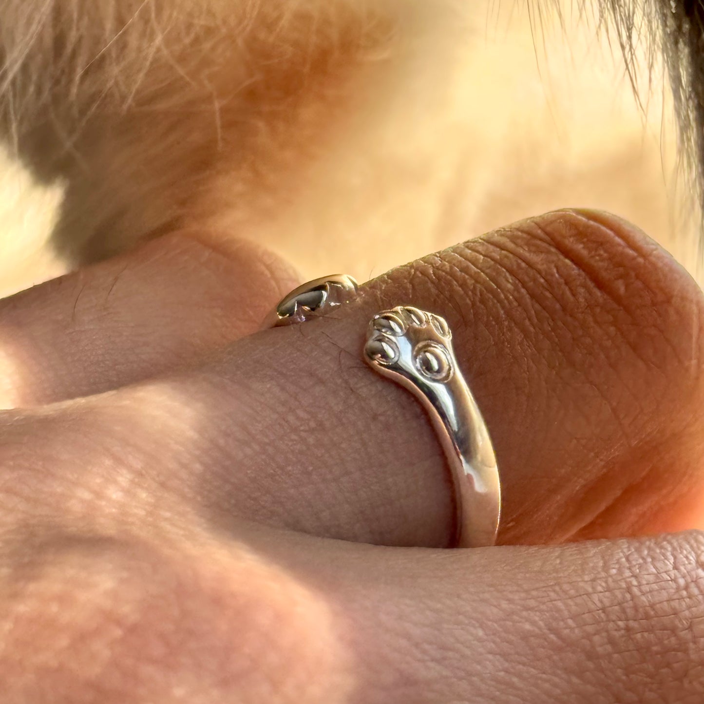 Paw Hug Ring - Faie Jewels