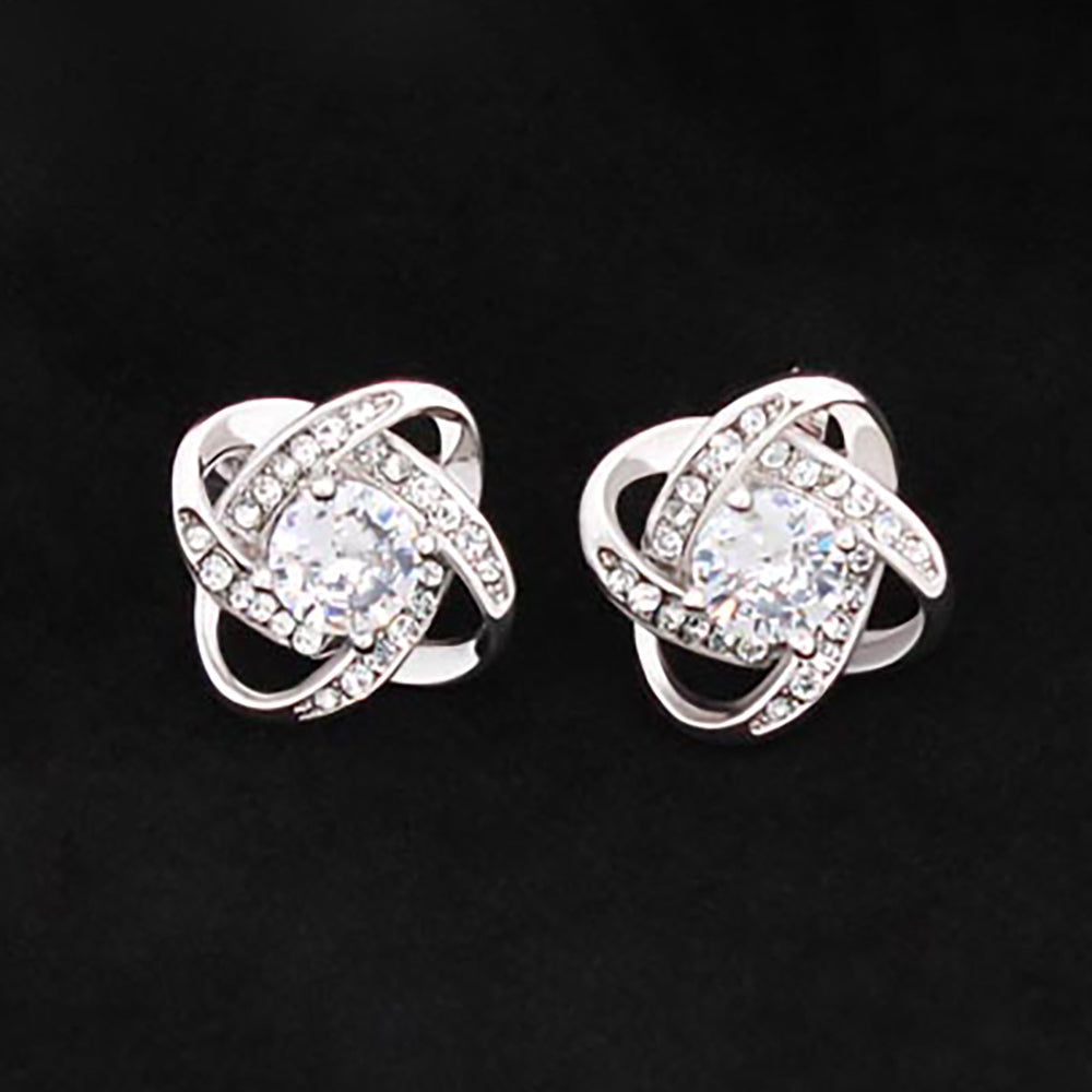 Love Knot Stud Earrings - Faie Jewels