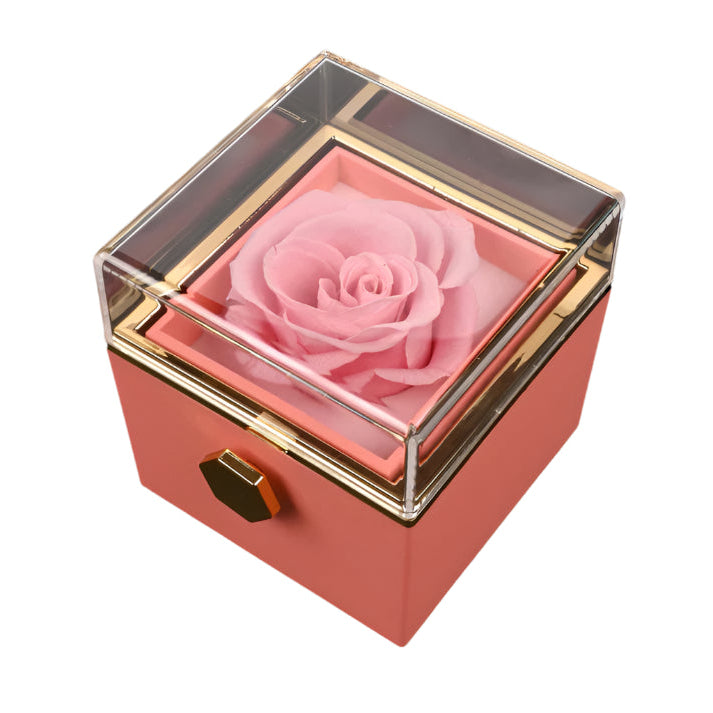 Eternal Rose Box W/ Engraved Necklace - Faie Jewels
