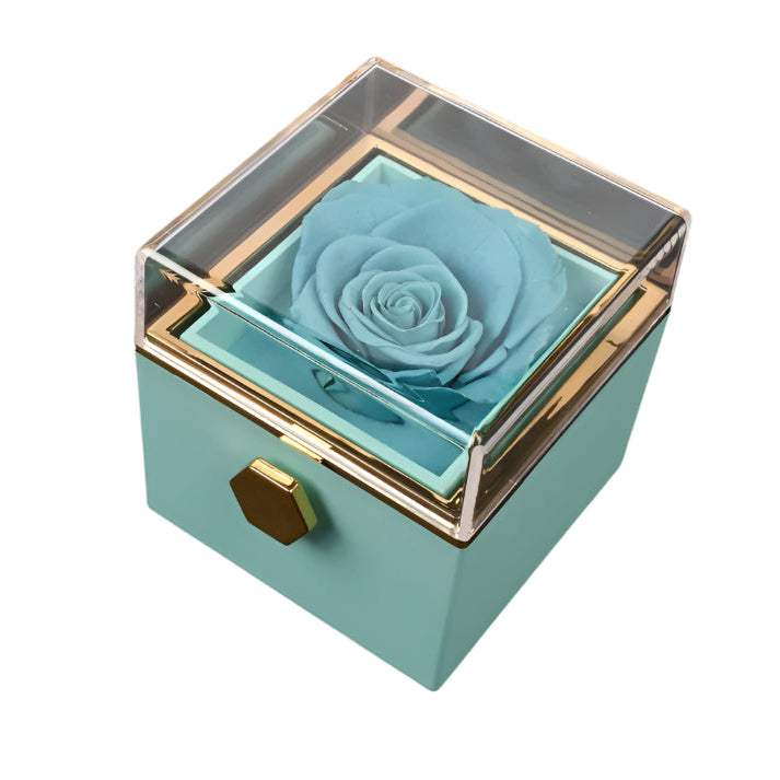 Eternal Rose Box W/ Engraved Necklace - Faie Jewels