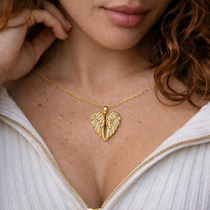 My Angel Necklace & Feather Ring Bundle