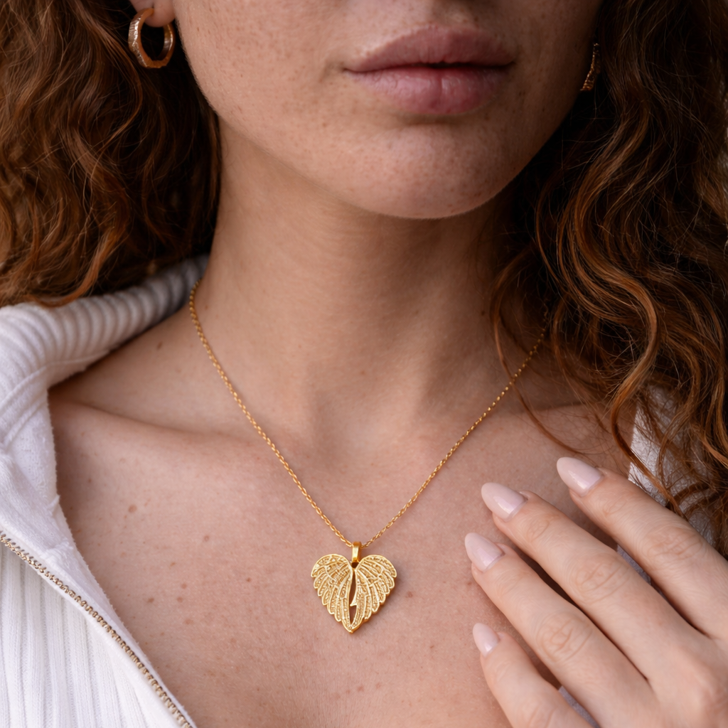 My Angel Necklace & Feather Ring Bundle