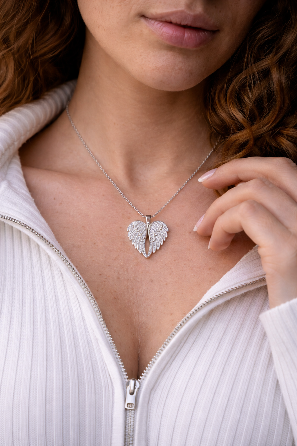 My Angel Necklace & Feather Ring Bundle