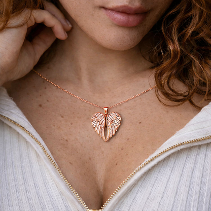 My Angel Necklace & Feather Ring Bundle