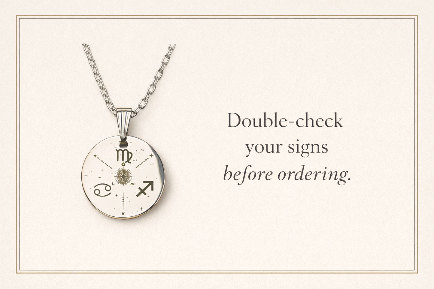 Sun, Moon & Rising Custom Necklace