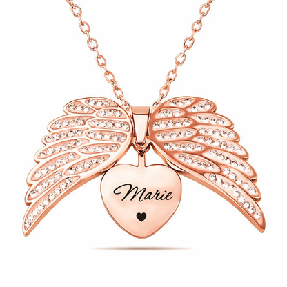 My Angel Necklace & Feather Ring Bundle