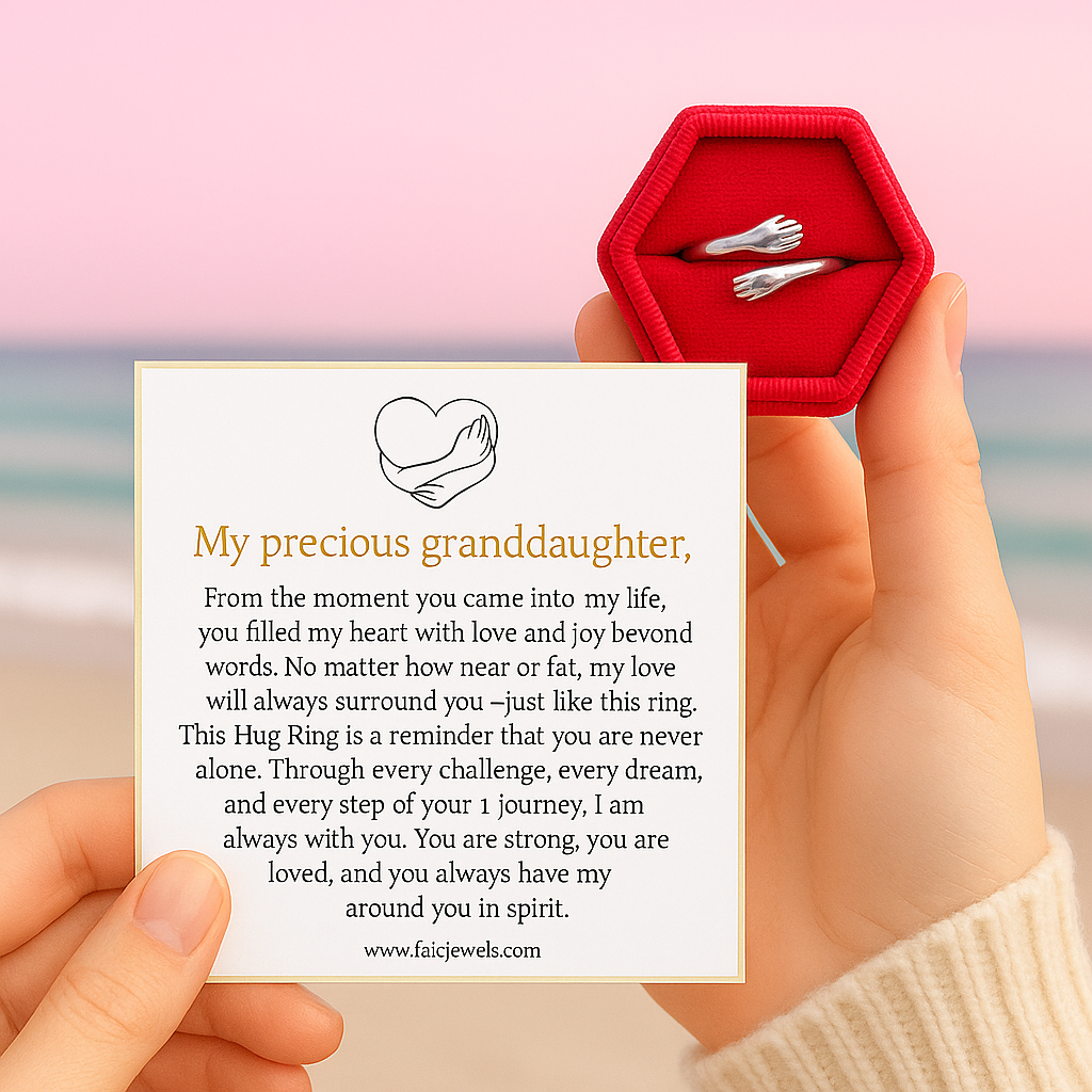 To My Granddaughter - Hug Ring
