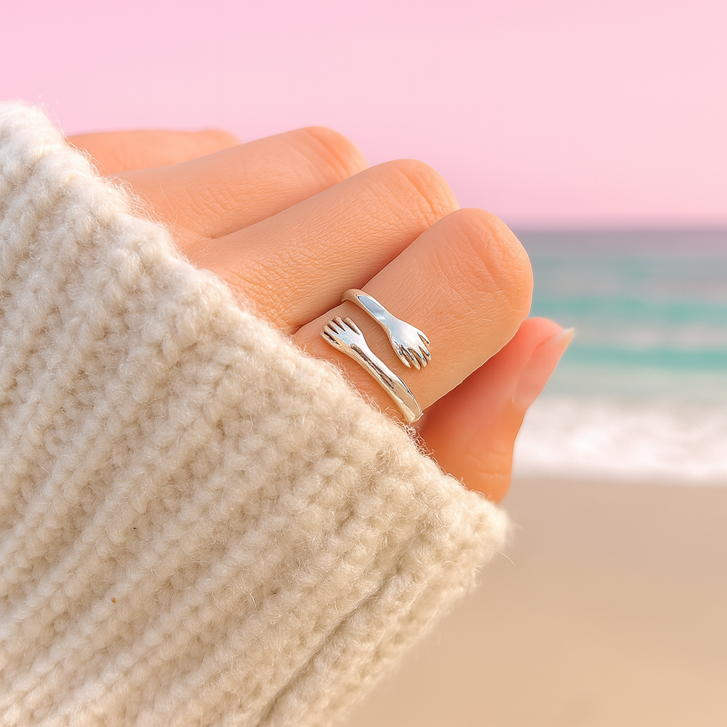 To My Granddaughter - Hug Ring