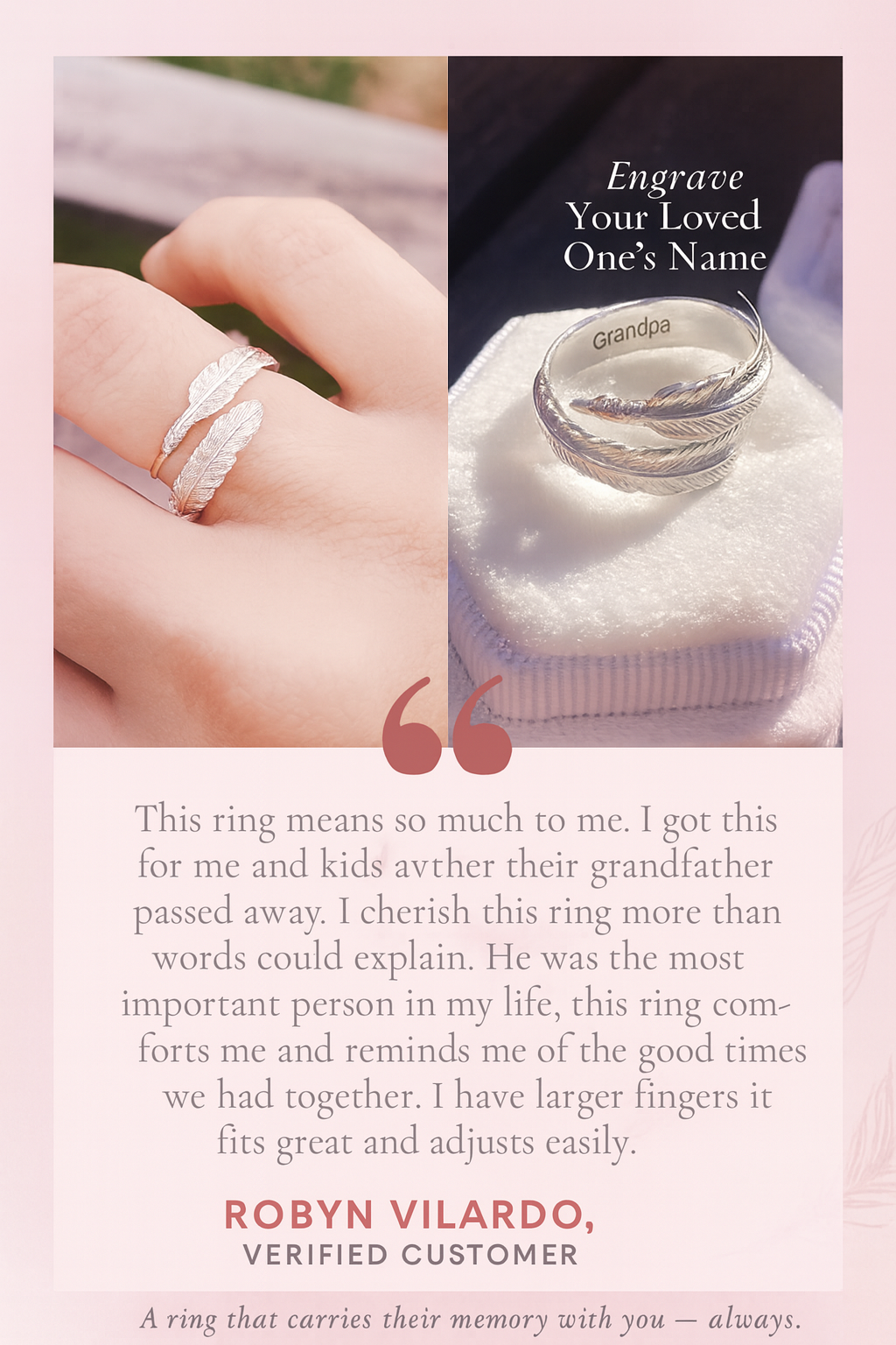 Feather from an Angel Ring - Faie Jewels