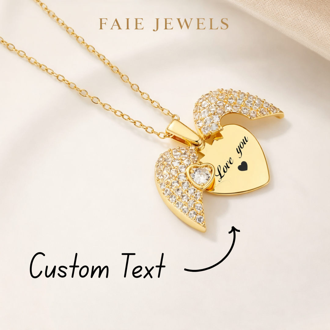 My Angel Necklace & Feather Ring Bundle