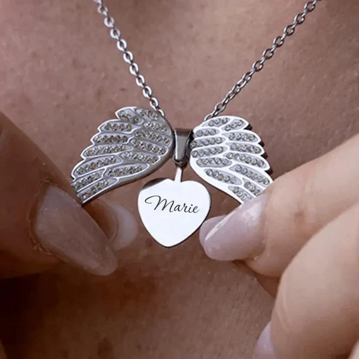 My Angel Necklace & Feather Ring Bundle