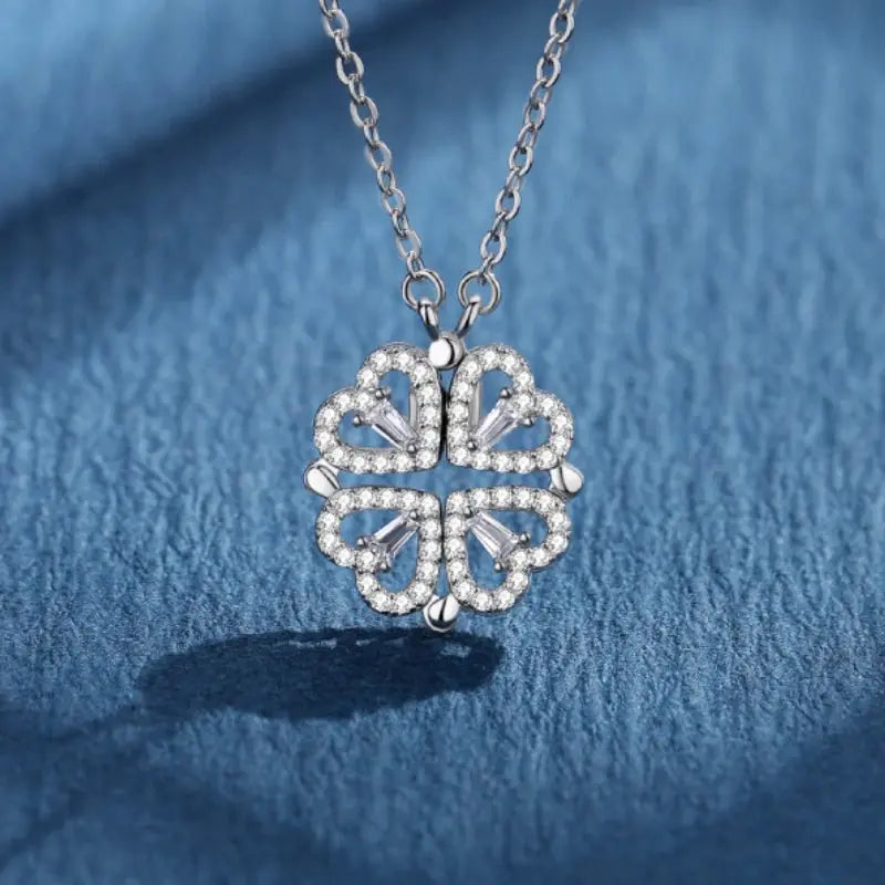 Clover-Hearts Necklace - Faie Jewels