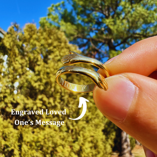 Golden Hug Ring - Faie Jewels